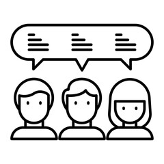 conversation outline icon