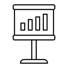 statistic outline icon