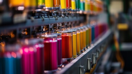 printing of coloured newspapers with an offset printing machine at a printing press company