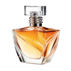 Amber perfume bottle, studio shot, white background, fragrance (2)