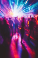Blurred Ecstasy: A Night of Thrilling Dance and Vibrant Lights