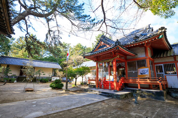 Fototapeta premium 冬の八幡奈多宮 大分県杵築市 HachimanNada Shrine in winter. Ooita Pref, Kitsuki City.