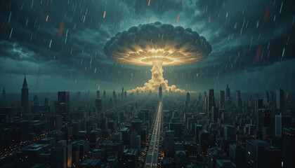 nuclear clouds in the city
