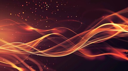 A captivating orange line - curve fluid background that showcases an interesting blend of flowing lines and curves