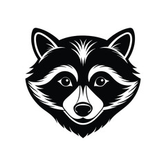 Raccoon head icon vector illustration