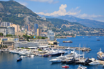 モナコのとても美しい街並み風景Beautiful cityscape of Monaco