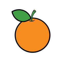 illustration of an orange fruit