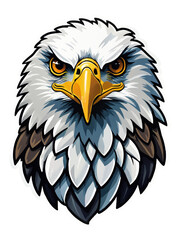 american bald eagle cartoon vector