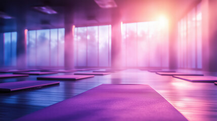 Relaxing Yoga Studio with Zen Vibes and Aromatherapy Scents, Generative AI