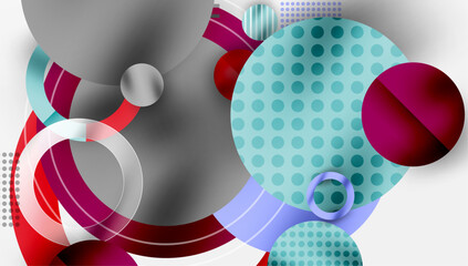 Abstract background - layered geometric shapes with smooth gradients and transparency