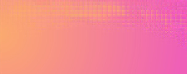 Trendy orange and pink halftone background. Dotted smoke clouds retro style. Abstract summer texture 