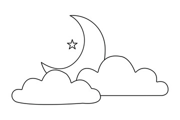 Cloud single Line Modern & Minimalist Drawing Vector for Graphic Project