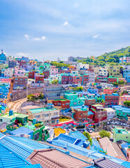 panorama, The most beautiful Viewpoint Gamcheon Culture Village Busan(pusan), South Korea