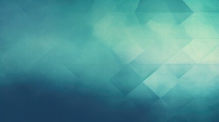 Fototapeta premium Abstract gradient background with geometric shapes in blue and teal tones.
