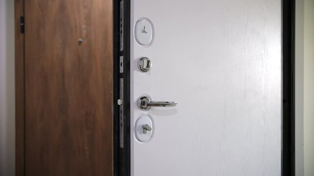 Open reinforced door with multiple locks