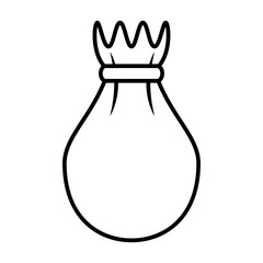 Money Bag Icon wealth, money bag sack dollar coin