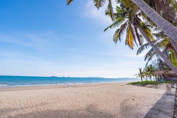 Beautiful nature sea summer background,Sand beach