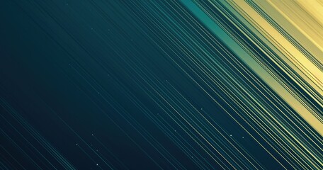 An abstract image featuring diagonal lines in varying shades of blue and gold.