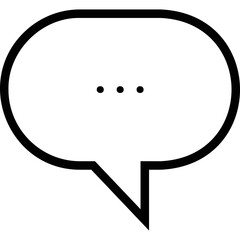 Simple vector icon chat
