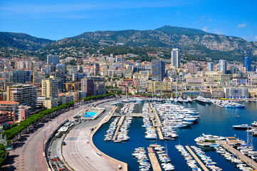 モナコのとても美しい街並み風景Beautiful cityscape of Monaco