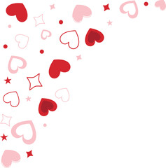 Valentines Days Corner Border