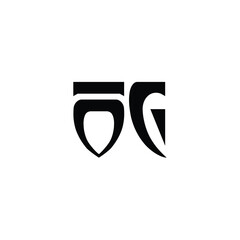 OG monogram logo design letter text name symbol monochrome logotype alphabet character simple logo