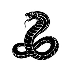 black snake vector illustration