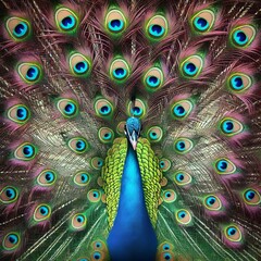 Obraz premium close up of a peacock