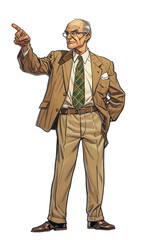 Obraz premium man pointing