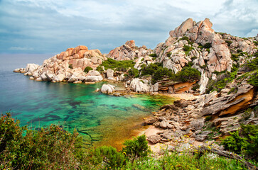 Fototapeta premium Sardegna, veduta di Cala Spinosa, a Santa Teresa di Gallura, Italia, Europa occidentale 