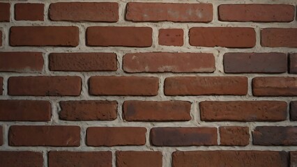 Obraz premium Texture of Red Brick: A striking display of aged red bricks artfully arranged, portraying a captivating pattern that embodies timeless architectural grace and textural richness. 