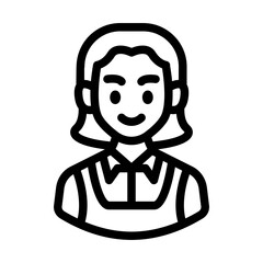 female military avatar outline