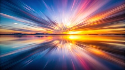 Obraz premium Dynamic Gradient Long Exposure Photography: Vibrant Abstract Backgrounds for Brand Identity & Marketing