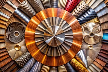 Fototapeta premium Dynamic Radial Patterns: High-Res Stock Photos for Advertising