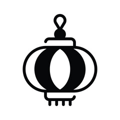 Modern and trendy vector design of chinese lantern