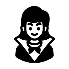 female party avatar solid