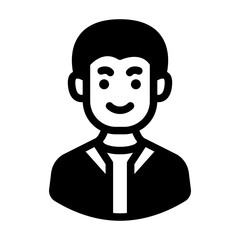 young man avatar solid