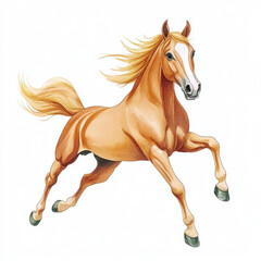 Obraz premium Sleek Charger Horse in Mid-Gallop: A Minimalist Capture of Power and Grace in Motion Perfect for Equine Enthusiasts and Art Lovers Alike