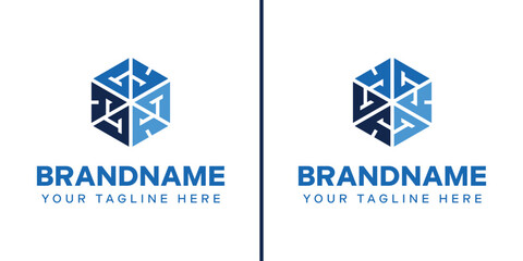 Letters CY YC Hexagon Logo, symbolizing strength, stability, and precision