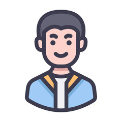 young man avatar filled
