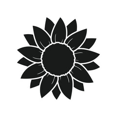 Sunflower icon in flat style. Flora vector illustration on isolated background. Sunflower sign business concept.