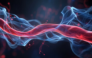 Obraz premium Business background on medical technology and Future bioscience topics