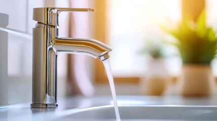 Chrome faucet with a brass core, durable and timeless design