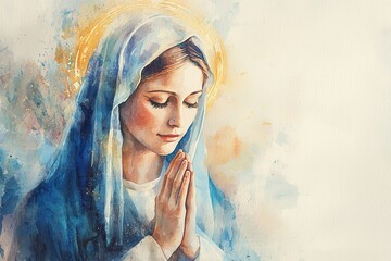 Die heilige Jungfrau Maria beim Gebet 