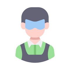 male military avatar flat