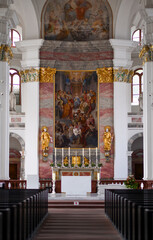 Innenansicht der Jesuitenkirche in Heidelberg