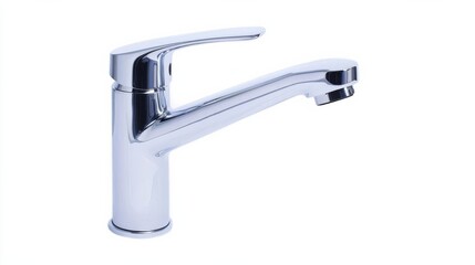 Chrome faucet with a rotating spout, perfect for multi-functional kitchen use
