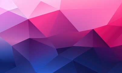 Obraz premium Abstract geometric background with pink and blue hues, ideal for digital design and presentations.