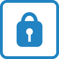 南京錠/ロックのアイコンイラスト