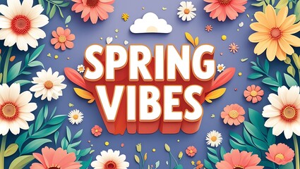 Spring Vibes Floral Design Colorful Flowers